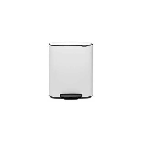Brabantia - Poubelle à pédale Poubelle à pédale Bo, 60 l - White