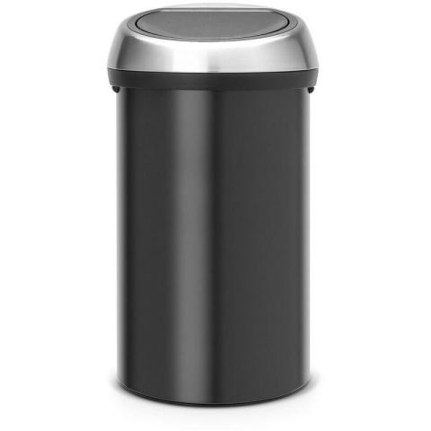 Brabantia - Poubelle touch bin 60 l noir mat code h - Noir