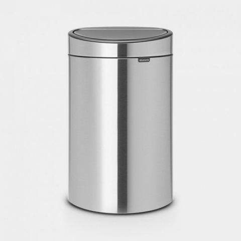 Brabantia - Poubelle Touch Bin New,recycle, 23+10 l acier mat (100680)