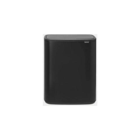Brabantia - Poubelle Touch Bo Touch Bin, 2 x 30L - Matt Black 221484