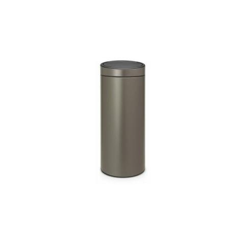 Brabantia - Poubelle Touch Touch bin new 30 l - platinium - 115363