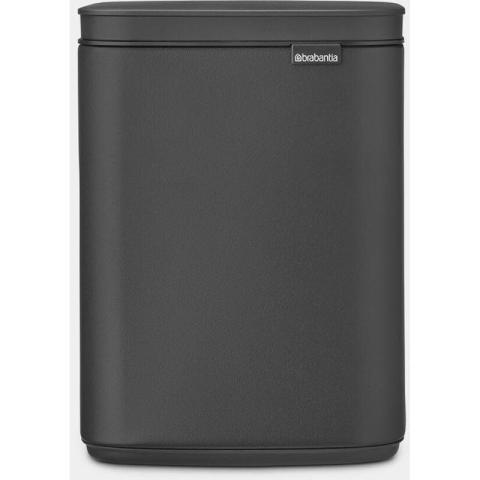 BrabantiaBrabantiaBin de poubelle Bo 4L Rectangulaire, compacte, couvercle defermant suave et seau intérieur amovible Modèle mural/autonome pour