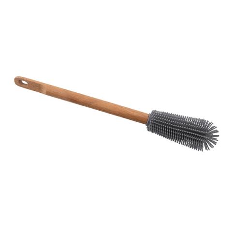 Brosse de nettoyage en hêtre et silicone pour bouteilles Point Virgule