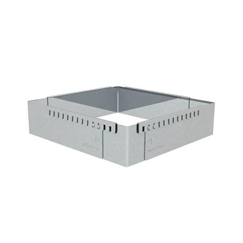 Cadre entremets carré adaptable inox 16 cm De Buyer
