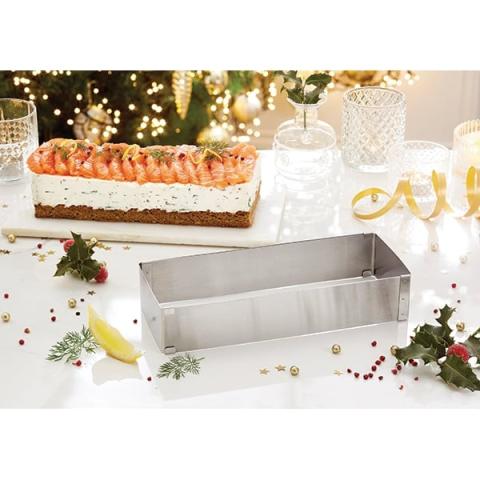 Cadre extensible rectangulaire en inox  25,5 - 48,5 cm Mathon