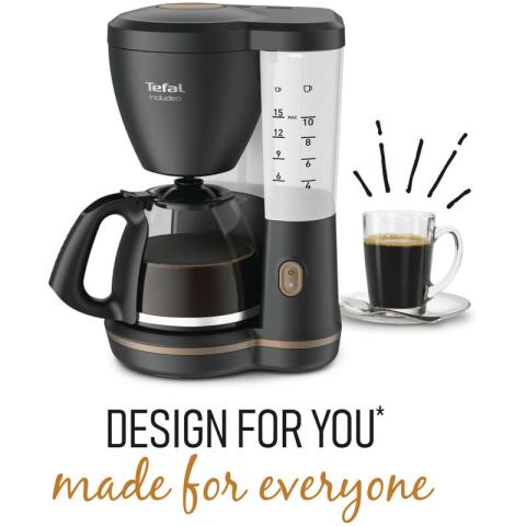 Cafetière filtre Tefal CM533811 INCLUDEO NOIR - Noir Cafetière filtre Tefal CM533811 INCLUDEO NOIR - Noir