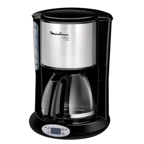 Cafetière programmable Subito Timer 1,25 L avec arrêt automatique FG362810 Moulinex