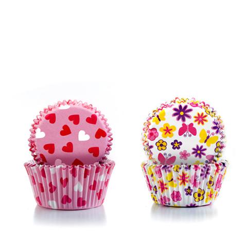 Caissettes à cupcakes cœurs et fleurs 100 pièces Ibili Caissettes à cupcakes cœurs et fleurs 100 pièces Ibili