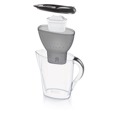 Carafe Marella graphite 2,4 L et une cartouche Nouvelle Formule Brita france