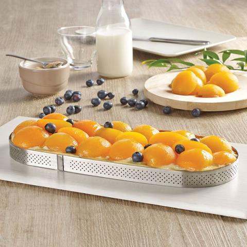 Cercle perforé oblong 30 x 11 cm De Buyer Cercle perforé oblong 30 x 11 cm De Buyer