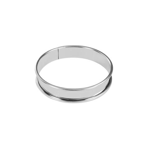 Cercle à tarte bord roulé 6 cm en inox De Buyer Cercle à tarte bord roulé 6 cm en inox De Buyer