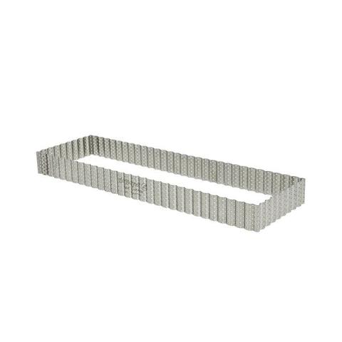 Cercle à tarte perforé cannelé rectangle acier inoxydable 35 cm De Buyer Cercle à tarte perforé cannelé rectangle acier inoxydable 35 cm De Buyer