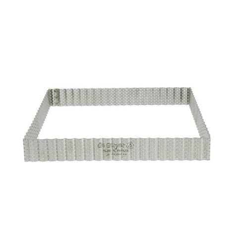 Cercle à tarte perforé carré cannelé 23 cm De Buyer Cercle à tarte perforé carré cannelé 23 cm De Buyer