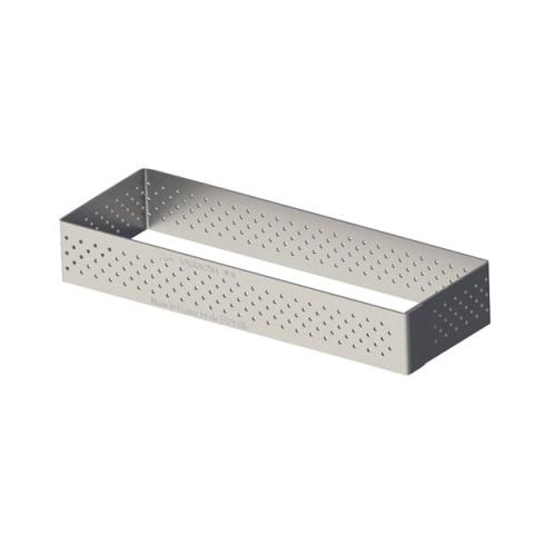 Cercle à tarte rectangulaire perforé 12 x 4 cm De Buyer Cercle à tarte rectangulaire perforé 12 x 4 cm De Buyer