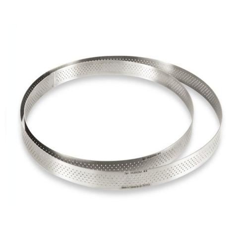 Cercle à tarte rond perforé 24 ,5 cm De Buyer Cercle à tarte rond perforé 24 ,5 cm De Buyer