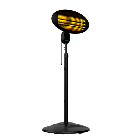 Chauffage halogène en quartz pour l'extérieur 2000W noir Cecotec