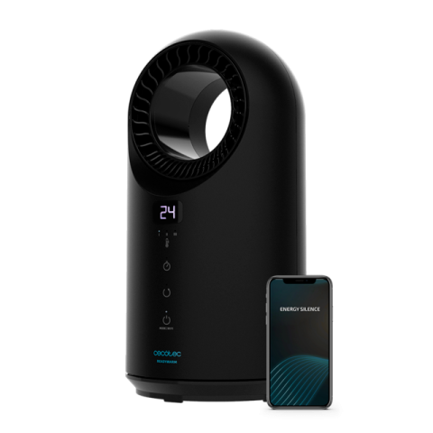 Chauffage soufflant Wi-Fi avec oscillation et 3 modes et panneau tactile 1500W noir Cecotec