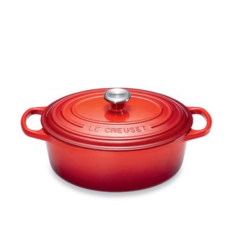 Cocotte fonte ovale cerise 29 cm Le Creuset Cocotte fonte ovale cerise 29 cm Le Creuset