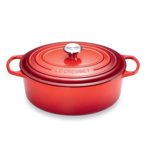 Cocotte fonte ovale cerise 31 cm Le Creuset Cocotte fonte ovale cerise 31 cm Le Creuset