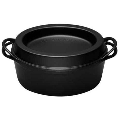 Cocotte fonte ovale Doufeu 32 cm 7,2 L noir mat Le Creuset Cocotte fonte ovale Doufeu 32 cm 7,2 L noir mat Le Creuset