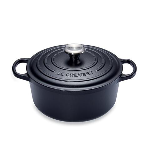 Cocotte fonte rond 24 cm noir Le Creuset Cocotte fonte rond 24 cm noir Le Creuset