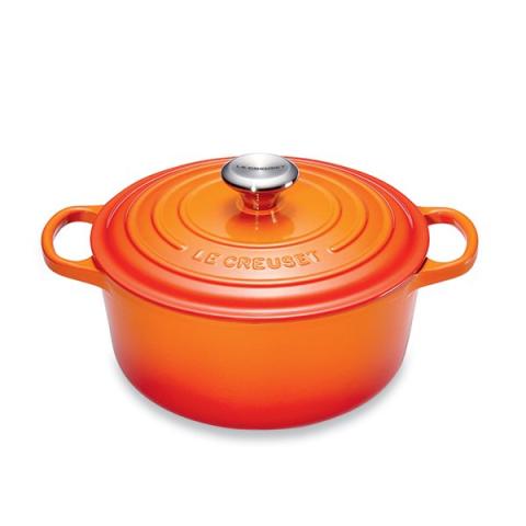Cocotte fonte rond  24 cm volcanique Le Creuset