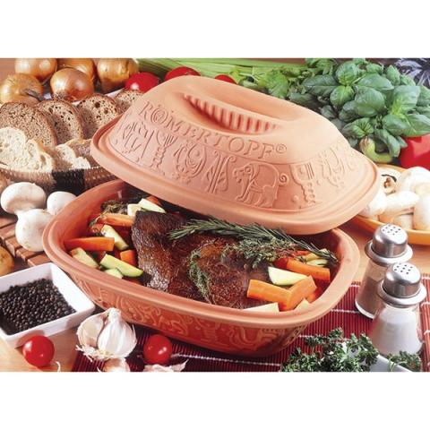 Cocotte ovale en terre cuite 34,5 cm 4 personnes Römertopf Cocotte ovale en terre cuite 34,5 cm 4 personnes Römertopf