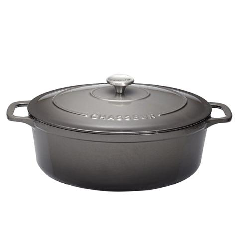 Cocotte Sublime fonte ovale 6 L 31 cm grise Chasseur
