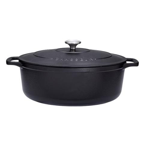 Cocotte Sublime fonte ovale 6 L 31 cm noir Chasseur