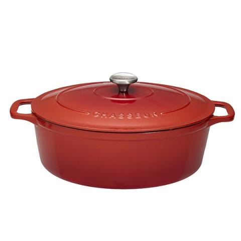 Cocotte Sublime fonte ovale 6 L 31 cm rubis Chasseur