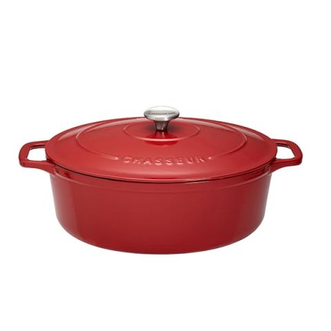 Cocotte Sublime fonte ovale  8,5 L 35 cm rouge Chasseur