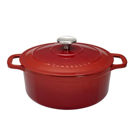 Cocotte Sublime fonte rond 26 cm rubis Chasseur
