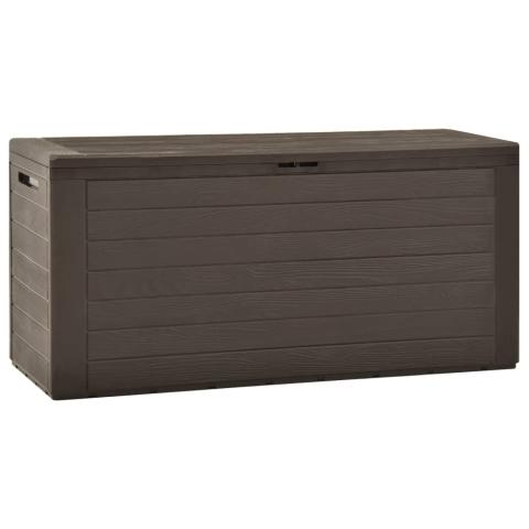 Coffre boîte meuble de jardin rangement 116 x 44 x 55 cm marron 02_0013095
