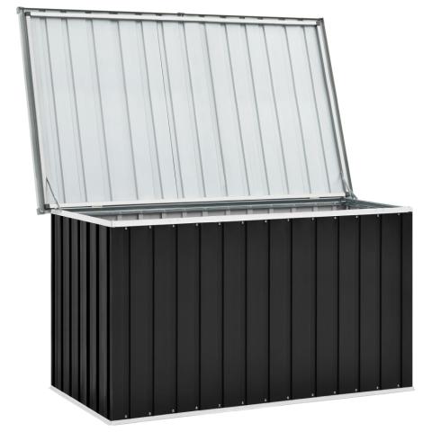 Coffre boîte meuble de jardin rangement 149 x 99 x 93 cm anthracite 02_0013061