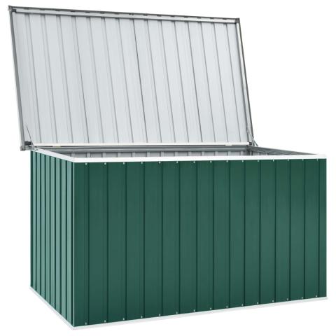 Coffre boîte meuble de jardin rangement 171 x 99 x 93 cm vert 02_0013128