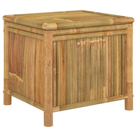 Coffre boîte meuble de jardin rangement 60 x 52 x 55 cm bambou 02_0013041 Coffre boîte meuble de jardin rangement 60 x 52 x 55 cm bambou 02_0013041