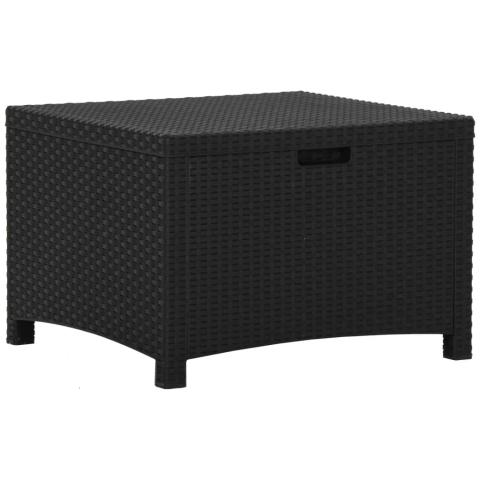 Coffre boîte meuble de jardin rangement 60 x 54 x 41 cm rotin pp graphite 02_0013043