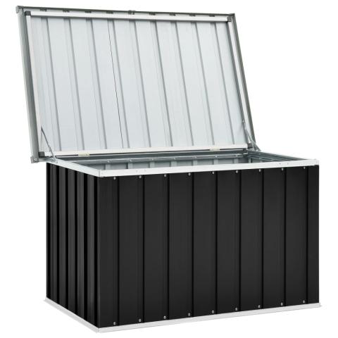 Coffre boîte meuble de jardin rangement anthracite 109 x 67 x 65 cm 02_0013057