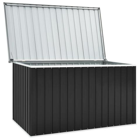 Coffre boîte meuble de jardin rangement anthracite 171 x 99 x 93 cm 02_0013062