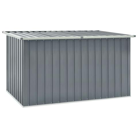 Coffre boîte meuble de jardin rangement gris 171 x 99 x 93 cm 02_0013087 Coffre boîte meuble de jardin rangement gris 171 x 99 x 93 cm 02_0013087