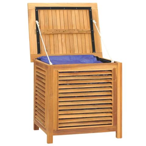 Coffre boîte meuble de jardin rangement et sac 60 x 50 x 58cm bois massif teck 02_0013074 Coffre boîte meuble de jardin rangement et sac 60 x 50 x 58cm bois massif teck 02_0013074
