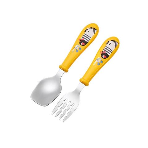 Coffret couverts pour enfants en inox jaune Cuitisan Coffret couverts pour enfants en inox jaune Cuitisan