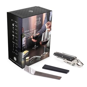 Coffret Wine Game - Clé du vin + tire-bouchon Clavelin noir Peugeot
