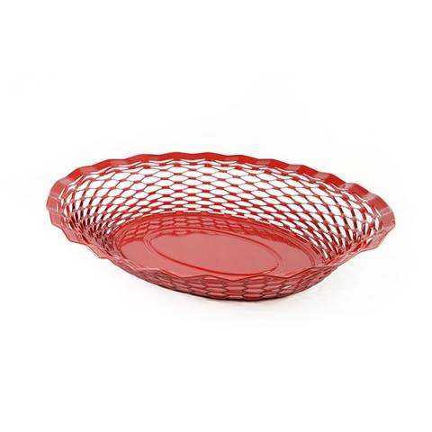 Corbeille à pain ou à fruits inox rouge 30 cm Roger Orfèvre