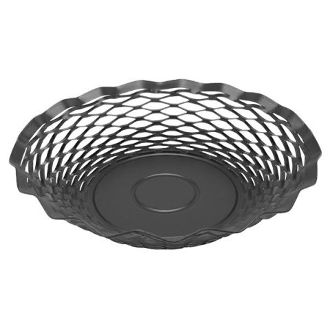 Corbeille ronde Vintage 24,5 cm noir mat Roger Orfèvre