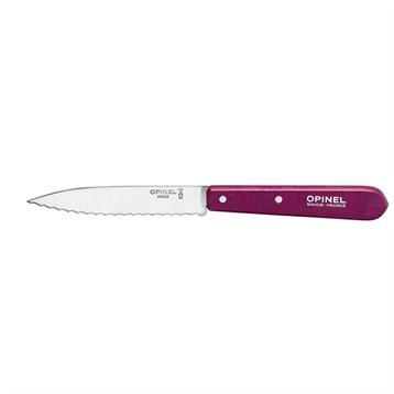 Couteau cranté N°113 aubergine Opinel