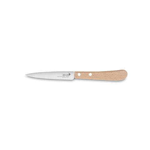 Couteau office lame inox 10 cm manche hêtre naturel Essentiel Déglon Couteau office lame inox 10 cm manche hêtre naturel Essentiel Déglon