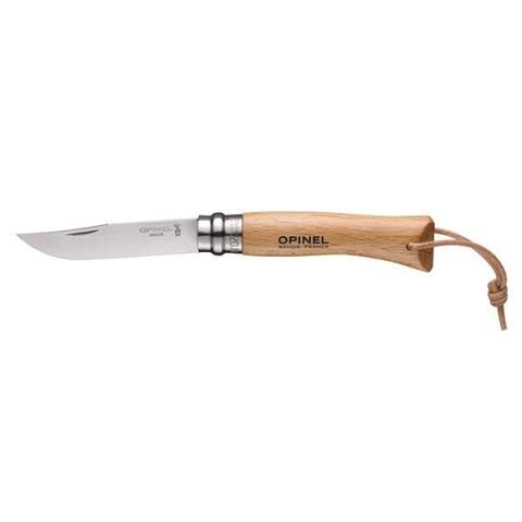Couteau pliant N°7 lame inox 8 cm avec lanière Baroudeur Opinel Couteau pliant N°7 lame inox 8 cm avec lanière Baroudeur Opinel