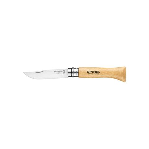 Couteau pliant tradition N°6 Inox 7 cm manche en hêtre Opinel Couteau pliant tradition N°6 Inox 7 cm manche en hêtre Opinel