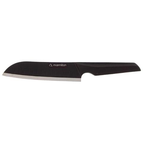 Couteau santoku 17,5 cm noir Passion Marmiton Couteau santoku 17,5 cm noir Passion Marmiton